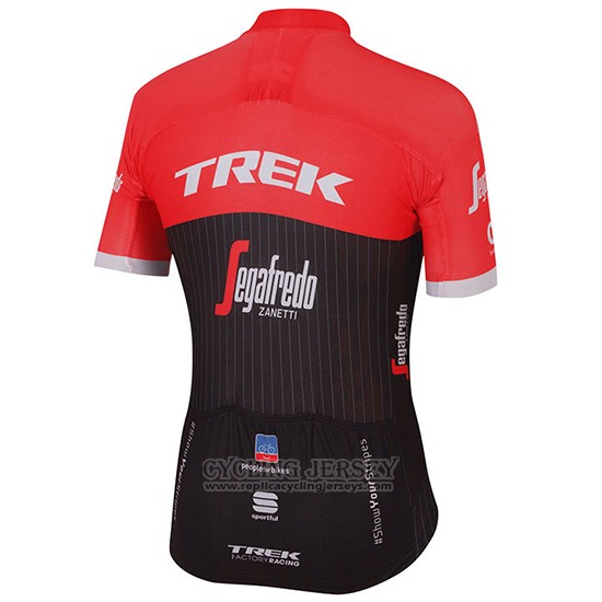 2017 Cycling Jersey Trek Segafredo Black and Red Short Sleeve and Bib Short
